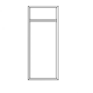پنجره UPVC ساده سایز 730*2015