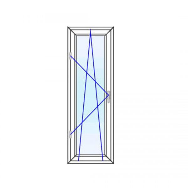 پنجره UPVC ساده سایز 548*1635